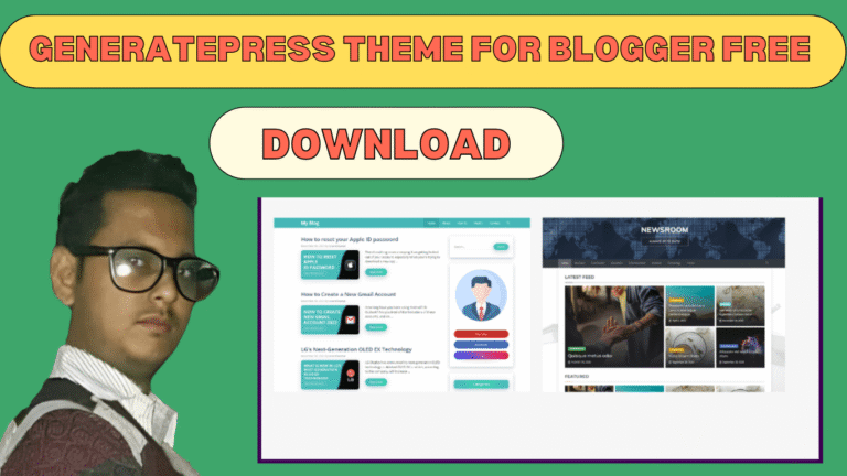 GeneratePress Theme For Blogger Free Download